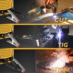 3 in 1 CUT/TIG/MMA Welder 50A Air Plasma Cutter 200A TIG&Stick Welding Machine