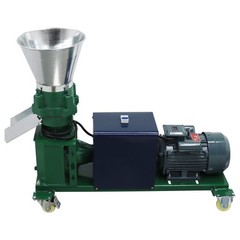 220V Farm Feed Granulator 8mm Plate Feed Pellet Mill Machine 4Roller 150-200KG/h