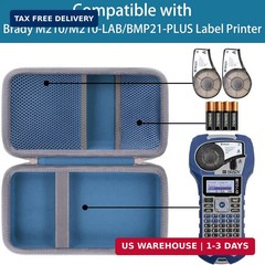 Label Printer Case with Brady M210/M210-LAB/BMP21-PLUS Portable Label Printer…