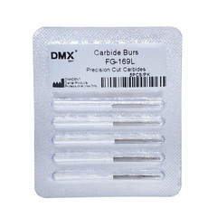 DMXDENT FG169L 21mm Carbide Burs Burr Friction Grip For High Speed Handpiece