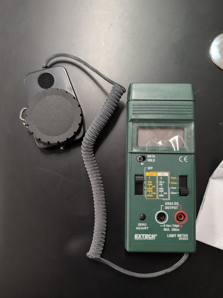 EXTECH 401025 Digital Light Meter,0-5000 Foot Candles