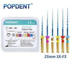 Dental Endodontic Rotary Endo Root Canal File X-Pro Blue /Gold Taper POPDENT