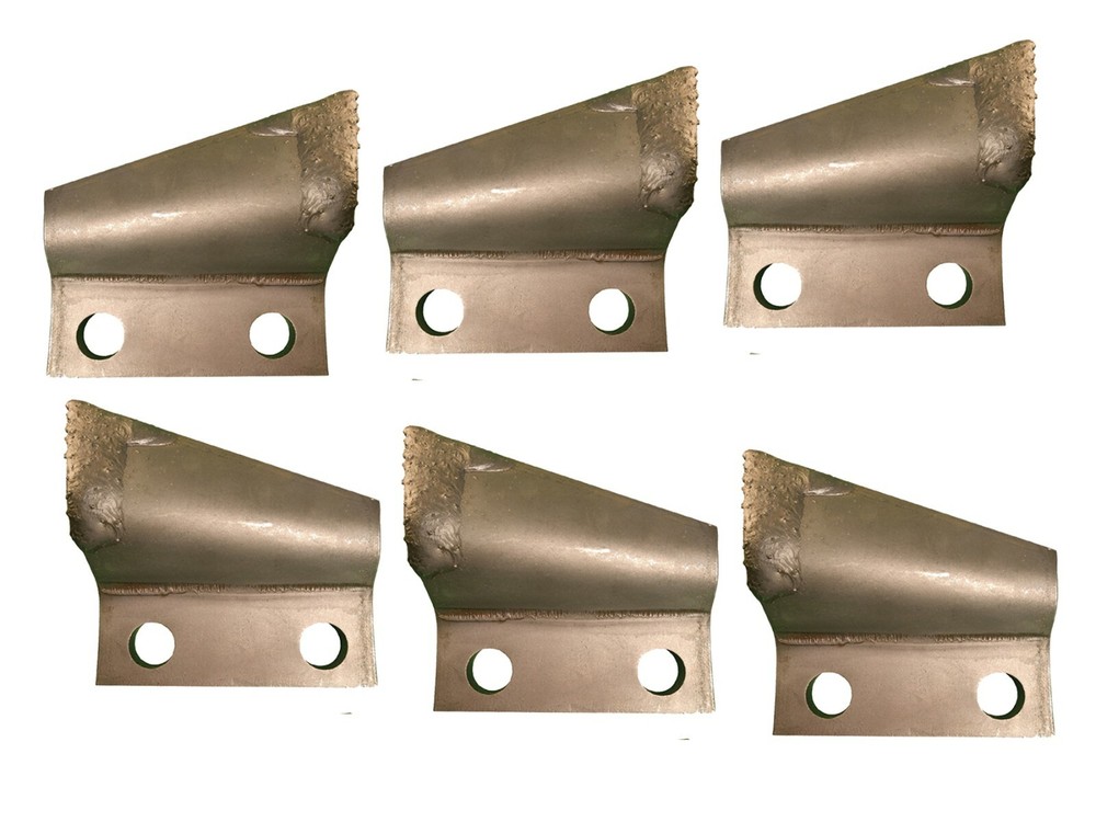 3 RH & 3 LH Carbide Trenching Teeth- B135910, B135911, 3″ Centers on Bolt Hole