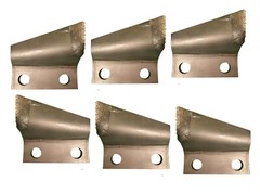 3 RH & 3 LH Carbide Trenching Teeth- B135910, B135911, 3″ Centers on Bolt Hole