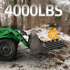 21″ Fork Length Clamp-On Debris Forks Fit 60″ Loader Buckets Skid Steers 4000LBS
