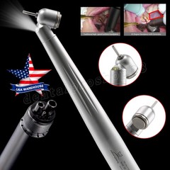 LED Dental Surgical Handpiece 45° Angle 4 Hole Midwest Rear Exhaust Impact Air