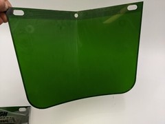 5PC Fibre Metal 4118DGNBP Faceshield Window Dark Green High Performance F300