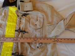 Vintage 1991 Body Guard Turnout Coat Fireman Jacket Lobster Clasp Reflective