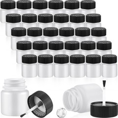 Maxcheck 120 Pcs Empty Touch Up Paint Bottles Container 1oz 30ml Reusable Sma…