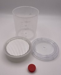 48/Pack OMICRON® MONITOR 100, 47mm, 0.45 µm CN Gridded(WHT/BLK) w/ pad, STERILE