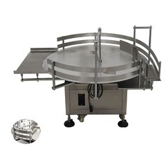 Bottles Accumulation Table39.3″ Dia. Bottle Turn Rotary Sorter w/Wheel 30.7″ H