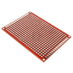 5cm x 7cm Red PCB Printed Circuit Board, 5 Pack, 432 Holes, 32 Pads