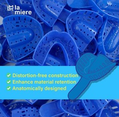 120 PCS Royal Blue Premium Disposable Tracking Spacer Plastic Dental Impressi…