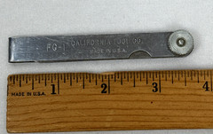 Vintage California Tool Co. FG-1 Feeler Gauge Tooling Gage 10 Blade