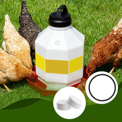 Poultry Waterer Replacement Kit 10 Caps 4 O Rings for 3 5 7 Gallon Fount New USA
