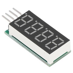 4 Digit 7 Segment Digital Tube Module LED Display Module I2C Interface DC