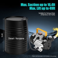 110V 550W Electric Oil Pump – Self-Priming, 60L/Min Flow Rate