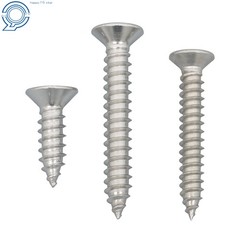 Phillips Flat Head Sheet Metal Screws, 550Piece 304 Stainless Steel Assortment
