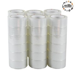 2 Mil 2″ X 100 Yards 330 Ft 36 Rolls Shipping Box Red Sealant Tape Packing Tape