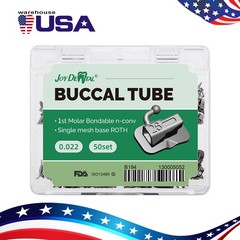 80Pcs AZDENT Ortho Bondable Monoblock Buccal Tubes 1st Molar MBT/Roth 0.022