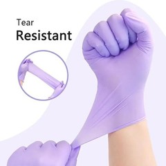 10-100 Fuchsia Nitrile Disposable Gloves Latex-Free for Kitchen, Cleaning, Salon