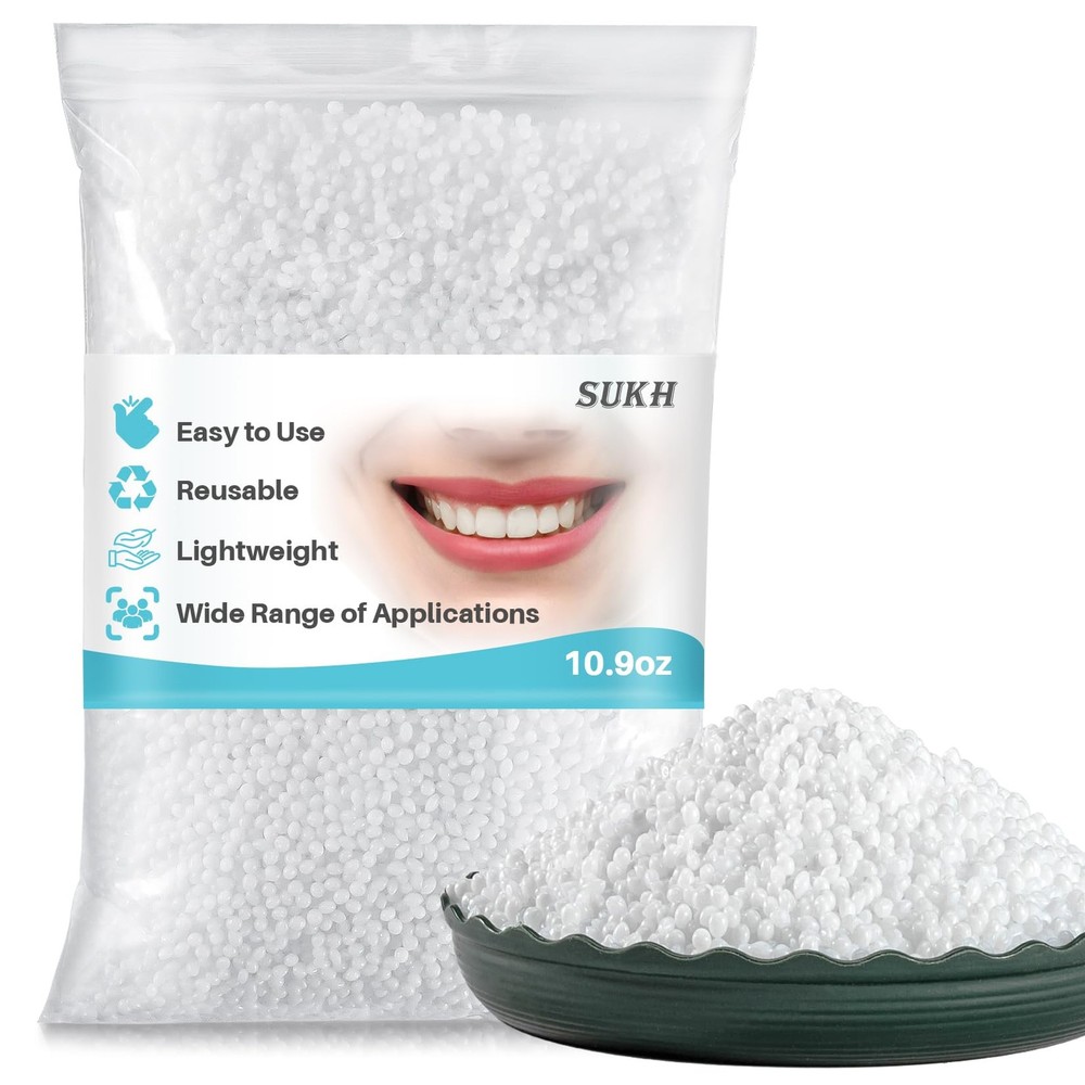 10.9oz Moldable False Teeth Beads Tooth Repair Kit,Repair Thermoplastic Bead…