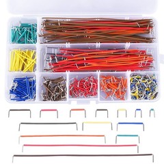24 AWG Preformed Jumper Wires – 560 Pieces with Free Storage Box Included