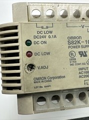 OMMRON S82K-10024 Power Supply 24V dC 120/240v INPUT Din rail mount