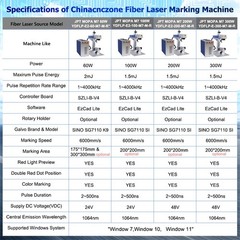 US Ship JPT M7 200W Fiber Laser Marking Machine Metal Steel Color Marker Engrave