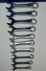 Craftsman 10 of 12 Piece SAE Stubby Combination Wrench Set 44110 – 44099 USA