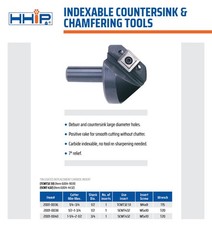 1/4-3/4″ INDEXABLE 82° COUNTERSINK & CHAMFER TOOL (2001-0036)