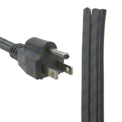 Power Supply Cord, 4′ FT, 15A, 14/3, Cut, SPT-3, Gray, 94555