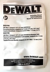 DeWalt Atomic 20V 1/2 in Hammer Drill W/ 3 Ah Battery & Charger Model DCD799L1