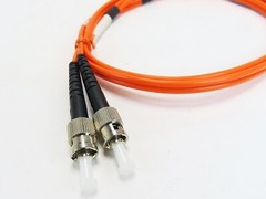 Black Box EFN110-001M-STST 1 Meter Fiber Optic Cable Ceramic Tip Duplex NEW