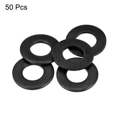 50pcs 5/16-Inch Flat Washer Alloy Steel Black Oxide Finish