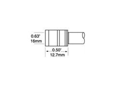 Metcal PTTC-705 Tweezer Cartridge, Blade, 15.75mm (0.62In)