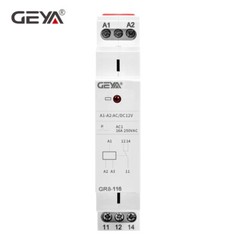Auxiliary Relay AC/DC12V Electromagnetic Relay 8A/16A SPDT Module Relay Din Rail