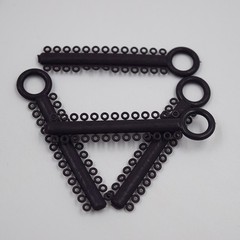 1040Pcs Dental Ligature Rubber Ties Orthodontic Elastic Bands Braces 6 Color