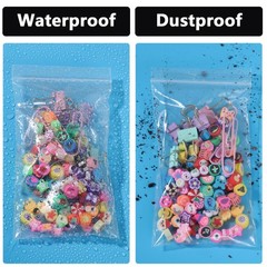 500 Pcs 3×5 Inch Clear Resealable Plastic Bags Mini Poly Zip Lock Storage Gifts