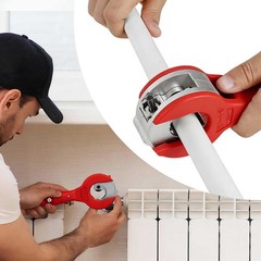 Ratcheting Tubing Pipe Cutter & Deburring Tool for Copper PVC HVAC Auto Repair