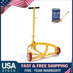 55 Gallon Drum Dolly ,Heavy Duty Barrel Dolly Drum Cart ,1200 Lbs Oil Drum Caddy