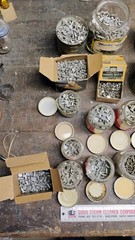 50 POUNDS OF ASSORTED TINNERS RIVETS AND OTHERS. TAKE THEM ALL.
