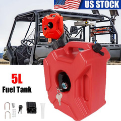 2Pack Portable 5L Gas Fuel Tank Petrol Storage Can For ATV UTV Motorcycle Car