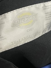 Vintage Dickies Chef Coat Black Long Sleeve Men’s 2XL Black