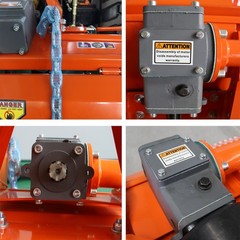 3 Point 45″ Rotary Tiller Attachment Fits Cat 1 Tractor PTO Driven Work 5″ Deep