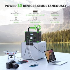 1000W 999Wh Portable Power Station Solar Charger Generator Supply Home Camping