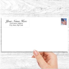60 Return Address Labels Personalized Printed 3/4 x 2 1/4 Script