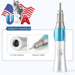 Dental Low Speed Straight Handpiece Kit Latch Contra Angle Air Motor 2/4 Holes