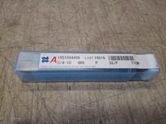 OSG 1651504408 Spiral Point Tap: 3/4-10 UNC, 3 Flutes, Plug, 2B, 30.5 mm Thread