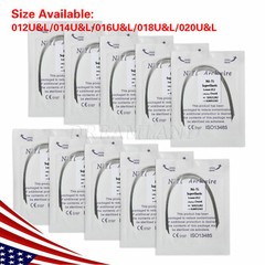 10 Packs/100pcs Dental Orthodontic Round Arch Wire Super Elastic NITI Ovoid form